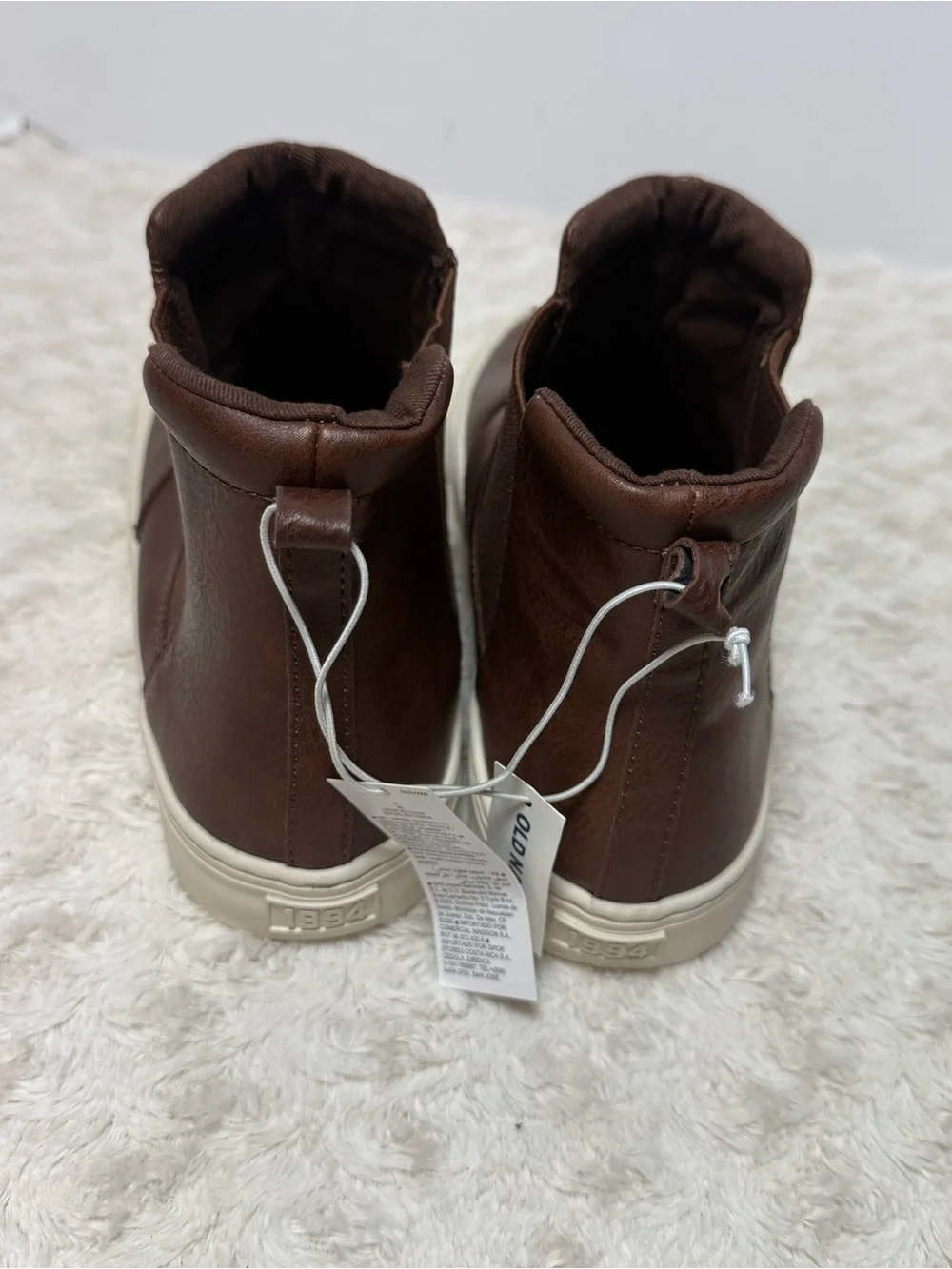 Old Navy Brown Chukka Boot Sneakers with Cream Sole